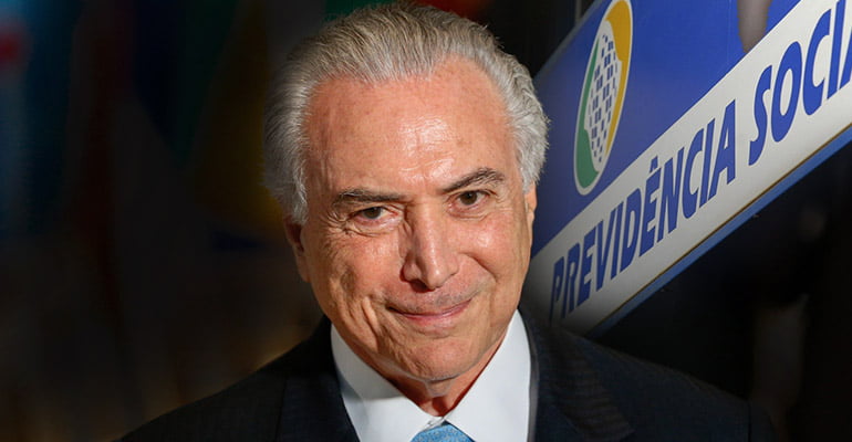 Resultado de imagem para previdência de temer