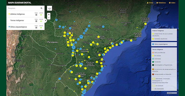 Mapa do território Guarani é lançado em São Paulo
