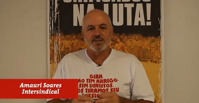 Centrais Sindicais unidas com os trabalhadores de Florianópolis