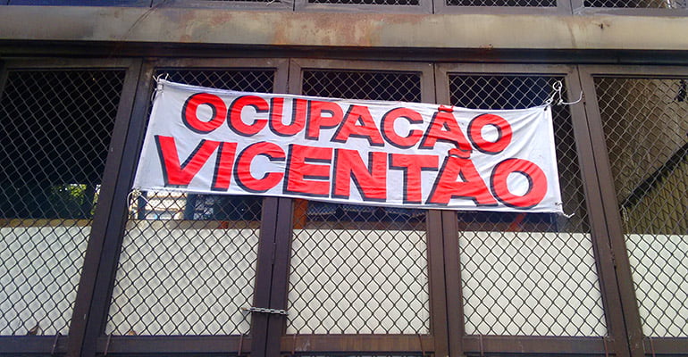 Ocupação Vicentão, em BH, sofre com pedido de reintegração de posse