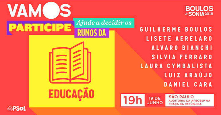 Venha debater EDUCAÇÃO com Guilherme Boulos & Sonia | Intersindical